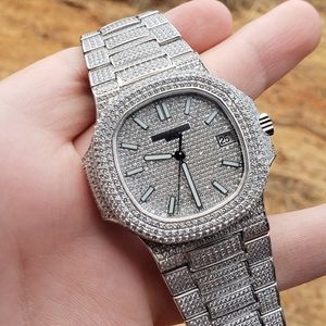 5711 Iced Out Ultra Thin Moissanite